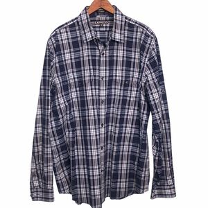 Express Men’s Plaid Button Down Shirt Size XL